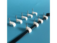 7MM方型鋼釘線卡 網(wǎng)線電線卡 鋼釘線卡廠家 固定夾