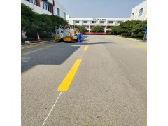 蘇州車道標(biāo)線，蘇州單車道熱熔劃線價(jià)格，雙黃線圖片