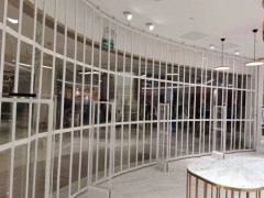 地鐵站高鐵站飛機場水晶折疊門河北任丘安裝廠家